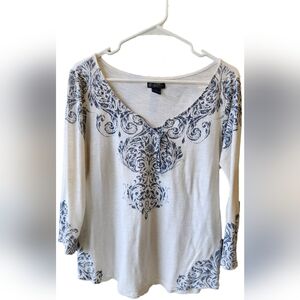 Lucky brand 3/4 length sleeve tunic
